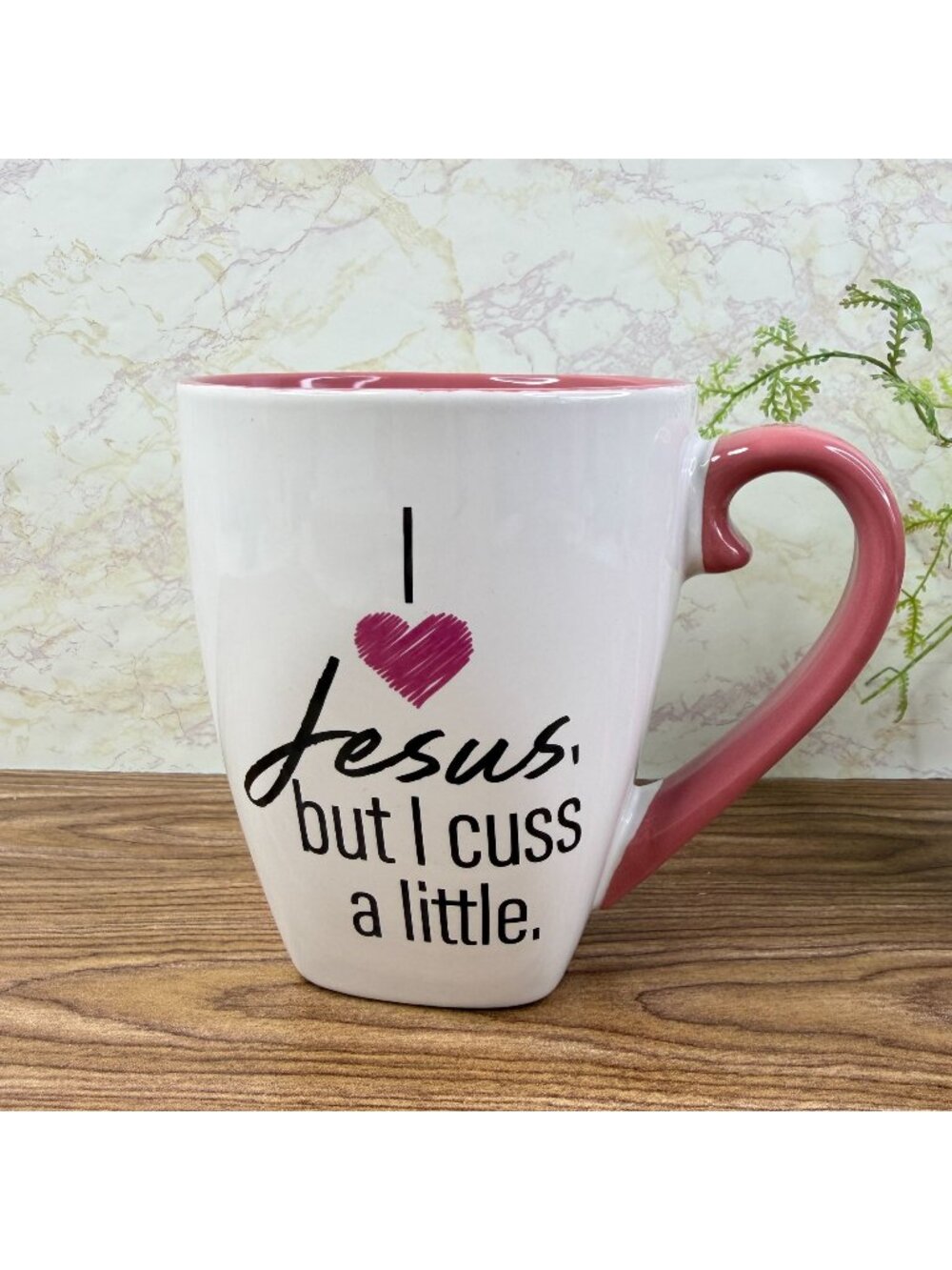 I Love Jesus But I Cuss A Little Ceramic Coffee Mug 10 Strawberry Street